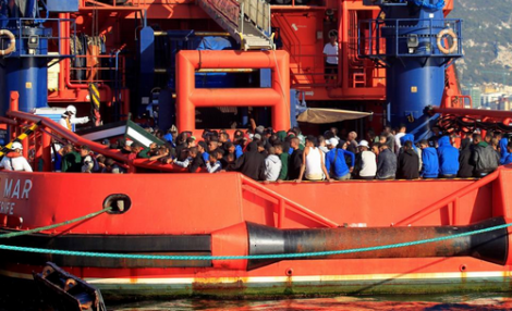 البحرية الاسبانية تنقذ 58 مهاجرا سريا ابحروا من سواحل الريف