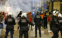 الشرطة البلجيكية توقف 18 شخصا بعد صدامات أعقبت فوز المغرب على كندا