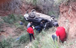الدريوش.. سقوط سيارة في منحدر جبلي يخلف اربعة مصابين