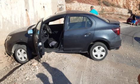 اصابة شخص في حادثة سير بمدخل مدينة الحسيمة
