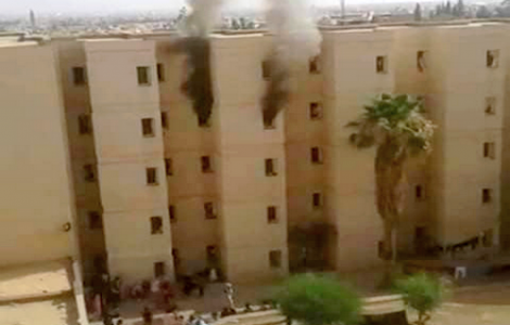 اندلاع حريق بالحي الجامعي بمدينة وجدة