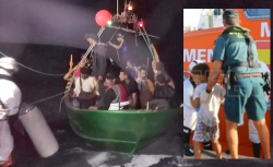 البحرية الاسبانية تنقذ 31 مهاجرا بينهم اطفال ابحروا من خليج الحسيمة