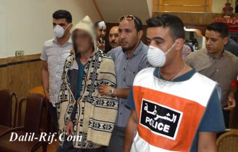 اعادة تمثيل جريمة قتل النادلة بمدينة امزورن (صور)