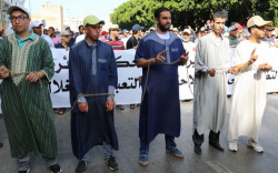 الالاف يشاركون في مسيرة الرباط "لنصرة" معتقلي حراك الريف