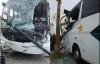 حافلة لنقل المسافرين قادمة من الناظور تتعرض لحادث بطنجة