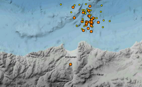 العشرات من الهزات الارضية الخفيفة .. نشاط زلزالي متواصل جنوب بحر البوران