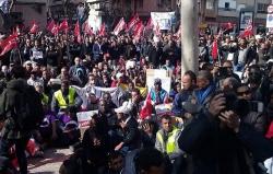 احتجاجات غاضبة لمهاجرين مغاربة جنوب إسبانيا