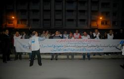 احتجاجات امام سجن الحسيمة تضامنا مع المعتقلين المضربين عن الطعام